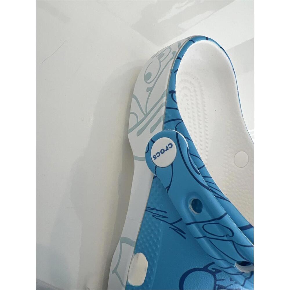 NEW The Smurfs Crocs Classic Clog J6 Kids Junior Blue White Jibbitz Charm - Picture 4 of 10